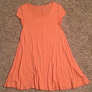 Scoop Neck Tee Shirt Dress